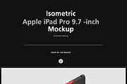 Isometric Apple iPad Pro 9.7 Mock-up, an iPhone Mockup by IsometricWorld (Thumbnail 9 of 12)
