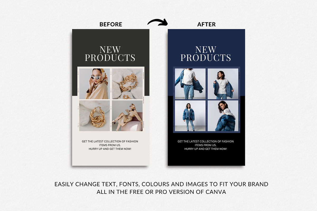 Fashion Instagram Story Templates, a Templates & Theme by TheBohoFactory (Photo 7 of 9)