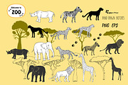 Savanna Animals clip art, an Animal Illustration by Nataliapiache (Thumbnail 3 of 10)