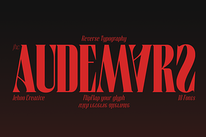 JHC Audemars - Reverse Serif Font