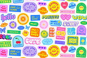 POSITIVE STICKERS PACK, an Object Graphic by craftlove (Thumbnail 8 of 9)