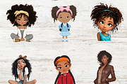 Cute Little Black Girls Illustration, a Person Illustration by LA Design (Thumbnail 3 of 9)