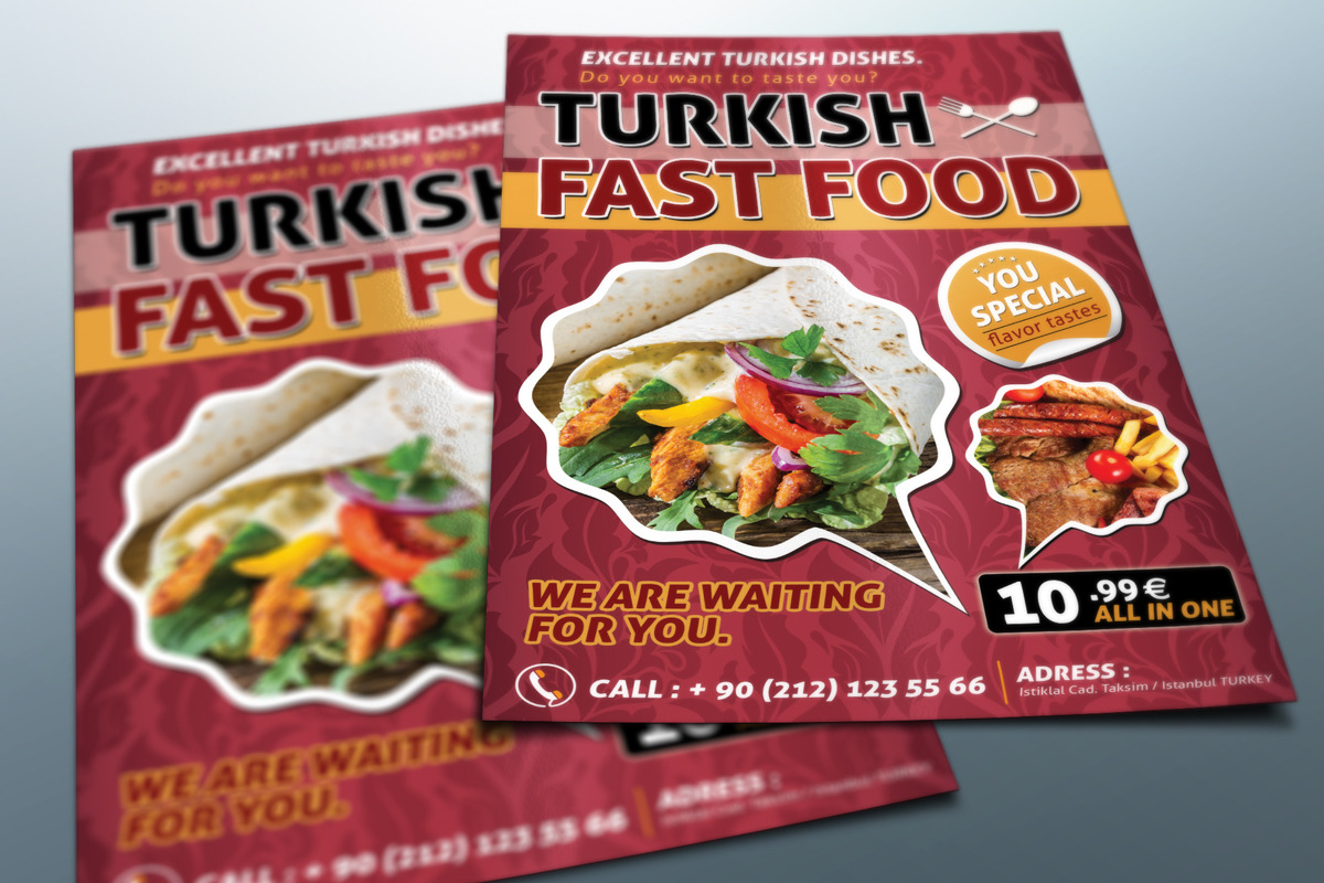 Turkish Food Flyer, a Flyer Template by fatihakdemir (Photo 3 of 5)