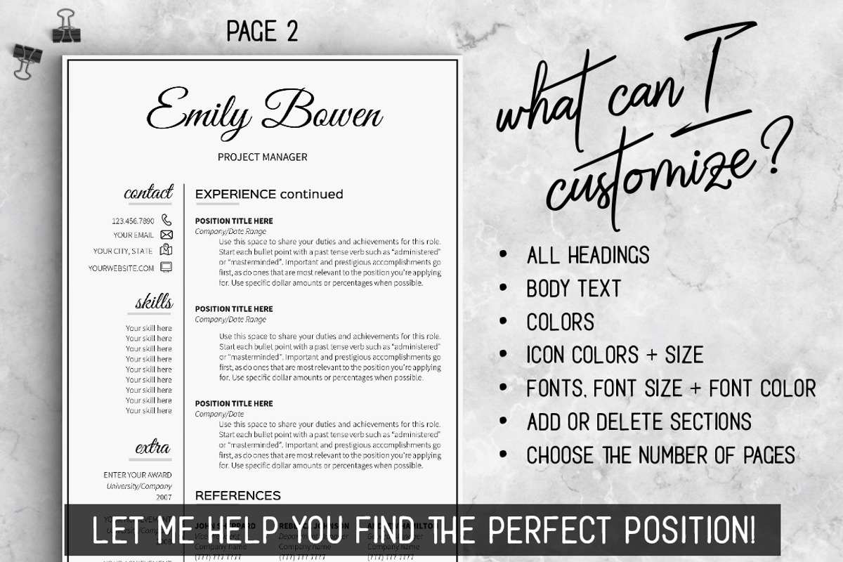 Job Resume Template Word, a Resume Template by LevelUpResume (Photo 4 of 5)
