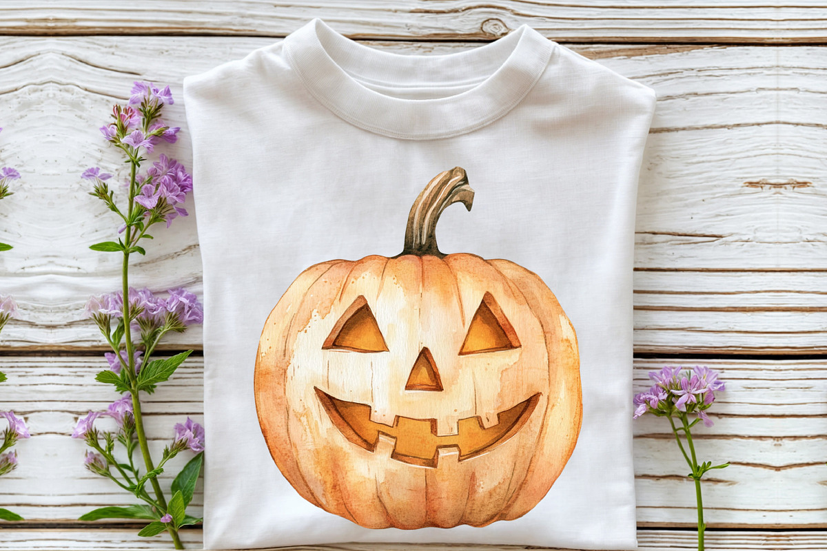 Watercolor Neutral Halloween Clipart, an Illustration by Rose Art (Photo 4 of 7)