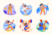 Women Ethnicities Flat Icons, a Person Illustration by Creative Stall (Thumbnail 7 of 10)