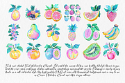 Fruit watercolor clipart PNG, an Illustration by Libby Wishes (Thumbnail 4 of 7)