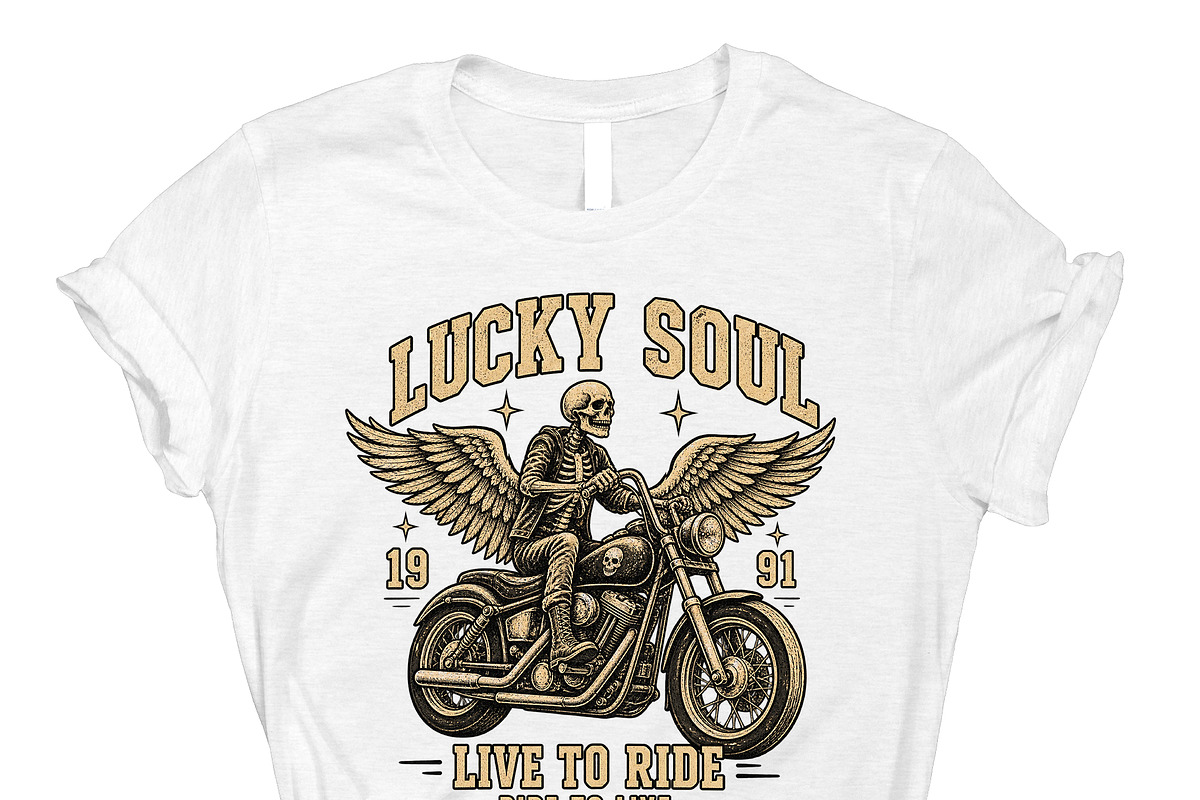 Lucky Soul 1991 Live To Ride PNG, an Object Graphic by Star Graphic Design (Photo 5 of 10)