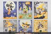 Halloween Reverse Coloring Pages, a Seasonal Illustration by Adirondack Canvas Studio (Thumbnail 5 of 8)