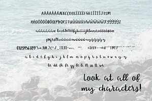 She Sells Seashells Cursive Font