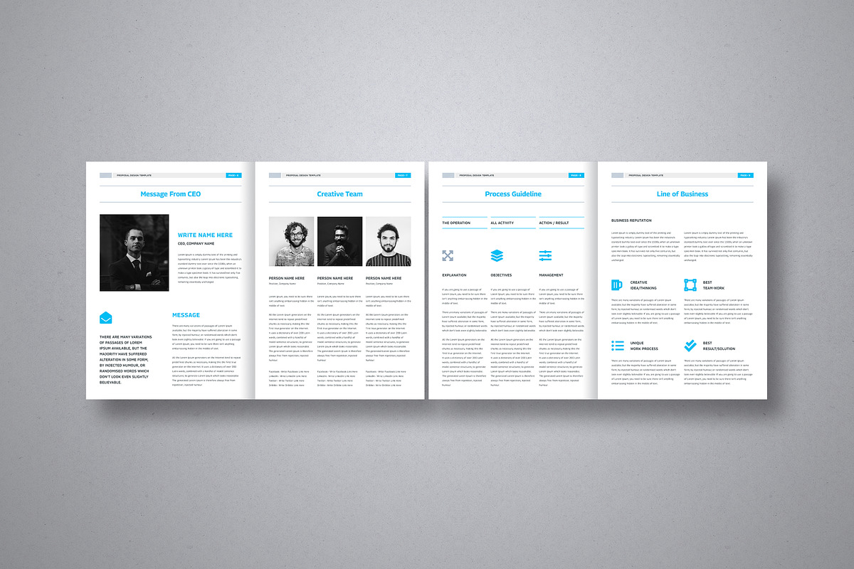 Project Proposal Design Template, a Magazine Template by mijli