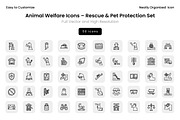 Animal Welfare Icons – Rescue & Pet, a Solid Icon by Wencory (Thumbnail 2 of 2)
