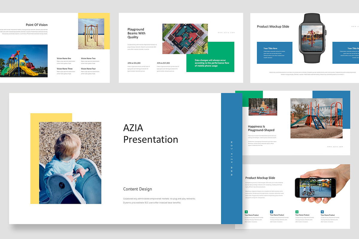 Azia : Kids Playground Google Slides, a Presentation Template by Punkl Camp (Photo 1 of 16)