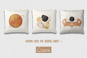 Astronaut Watercolor Clipart Nursery, a Decorative Illustration by creationsbyapuruh (Thumbnail 6 of 6)