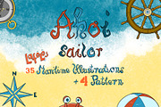 AHOI sailor - Maritime Illustrations, an Animal Illustration by LAFOLO (Thumbnail 1 of 6)