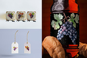 Watercolor Grape Clipart, a Food Illustration by MuzaArtStudio (Thumbnail 5 of 6)