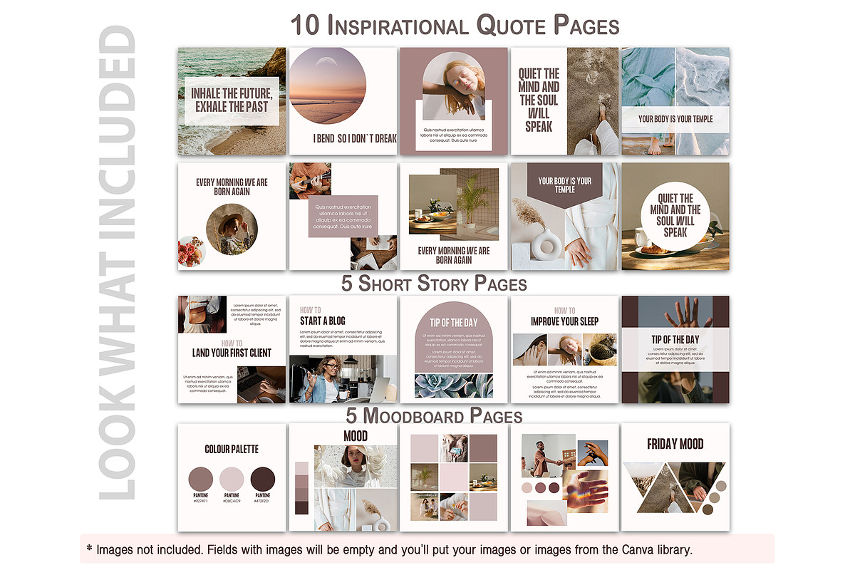 Neutral Social Media Pack Canva