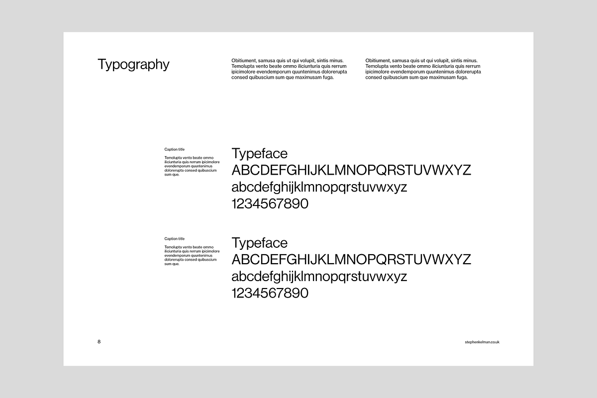 Brand Guidelines Grid System, a Presentation Template by Stephen Kelman (Photo 7 of 7)