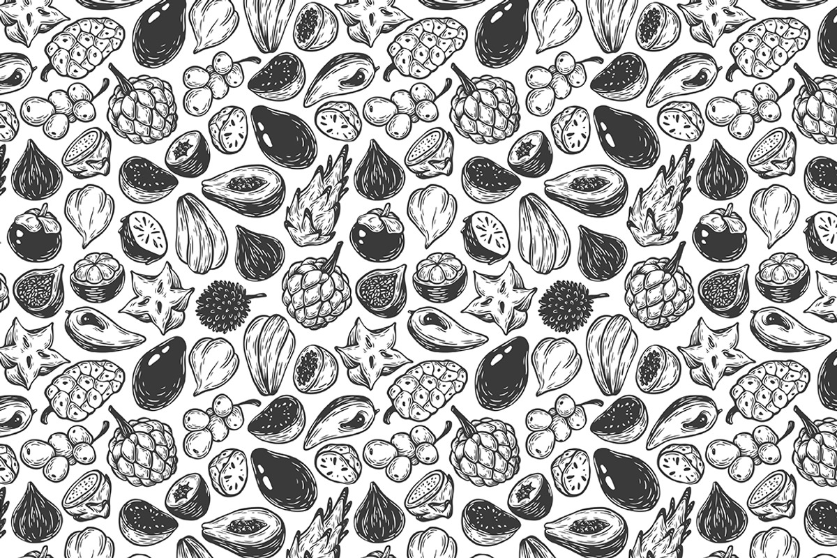 Exotic Fruits, Illustrations., a Food Illustration by Olga Olmix (Photo 5 of 8)