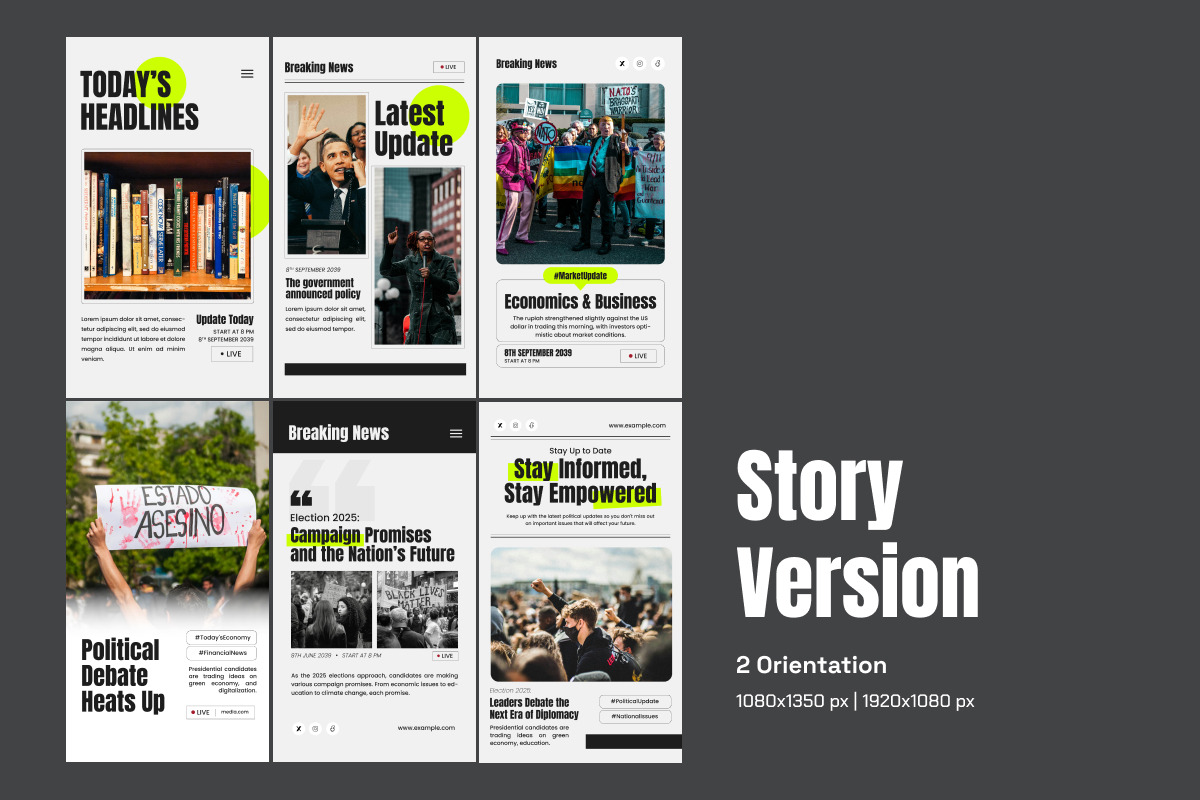 Breaking News Instagram Carousel preview 4