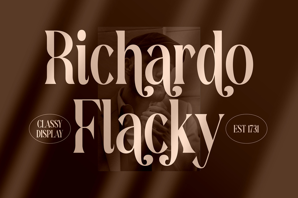 Richardo Flacky Premium Font, a Serif Font by Storytype Studio (Photo 1 of 9)