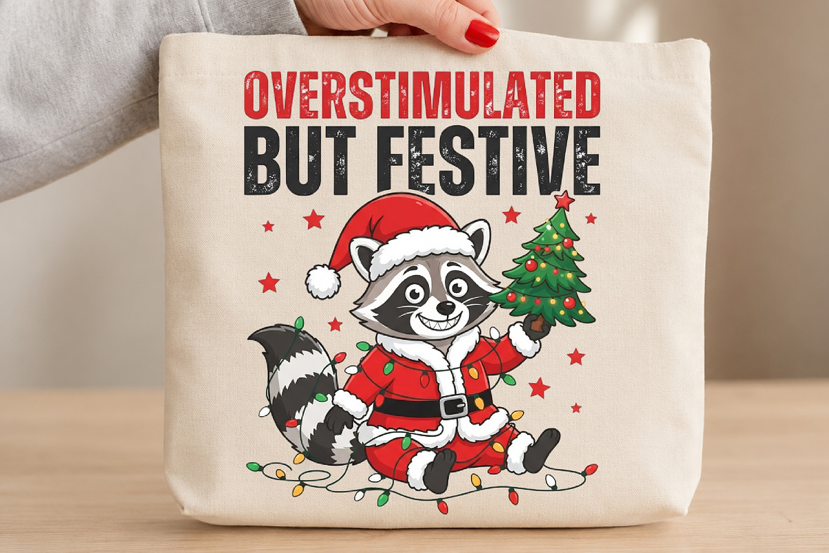 Overstimulated but festive PNG, a Seasonal Illustration by DreamCafeArt (Photo 3 of 7)
