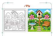 Secret Garden Days Coloring Book, a Decorative Illustration by Coco Bloom (Thumbnail 4 of 7)