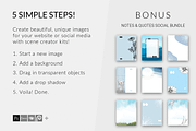 Sweet Baby Blue Desk Scene Creator, a Pens & Pencil Mockup by Storyteller Design (Thumbnail 8 of 8)