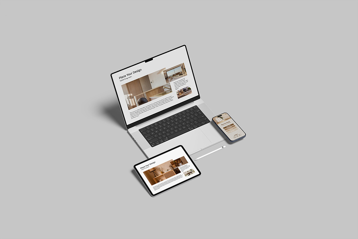 Multi Device Screen Mockup, a Device Mockup by rizalamora (Photo 8 of 12)