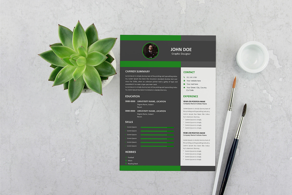 InfiniVita - The Artistic Career Cat, a Resume Template by Annudesign (Photo 6 of 8)