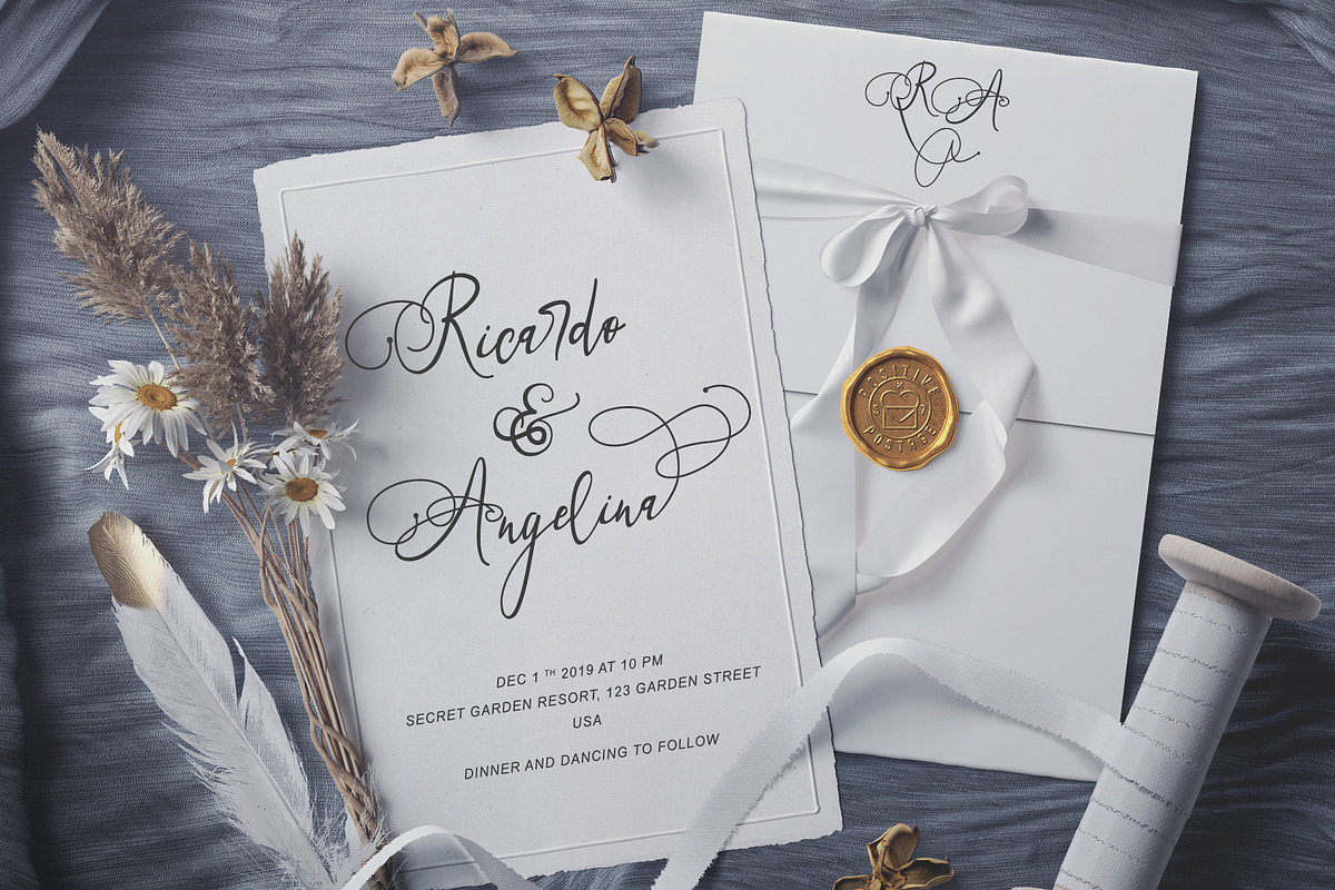 Art Maria, a Script Font by Letterara (Photo 9 of 12)