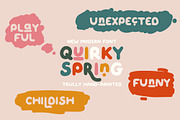 QUIRKY SPRING Playful Font Family, a Script Font by Anna Zakharchenko (Thumbnail 19 of 21)
