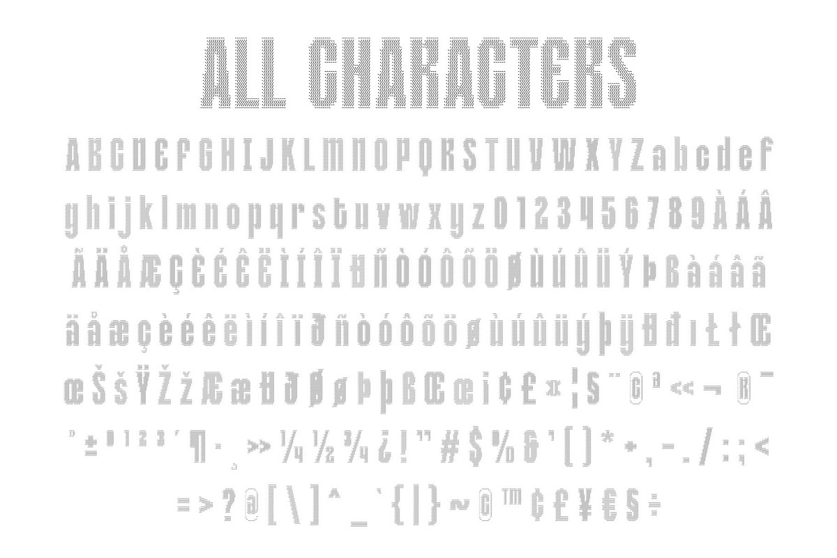 CS Brixton Ascii, a Sans Serif Font by Craft Supply Co. (Photo 8 of 8)