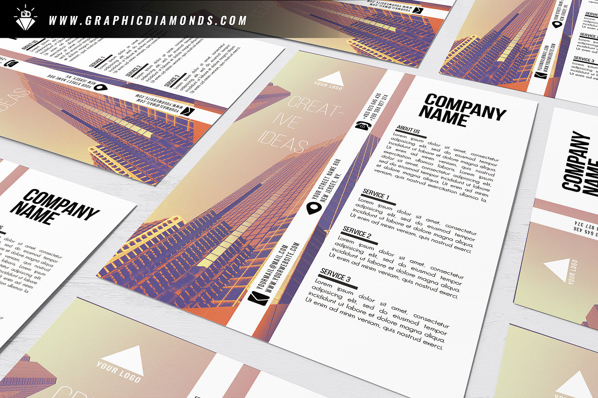 Corporate Business Flyer, a Flyer Template by GraphicDiamonds (Photo 2 of 6)