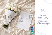 Wedding Newspaper Mockup with Bouque, a Mockup by Mie Mockup Studio (Thumbnail 3 of 8)