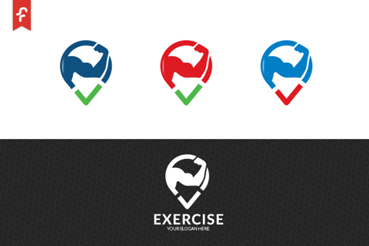 Exercise Logo, a Branding & Logo Template by ft.studio