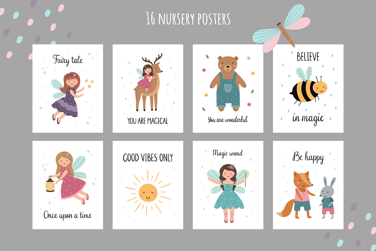 Fairy forest. Kid's collection, an Animal Illustration by Guvi-Design (Photo 10 of 13)