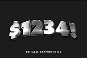 Silver Shiny Metal 3D Text Effect, a Templates & Theme by studiogstock (Thumbnail 2 of 2)