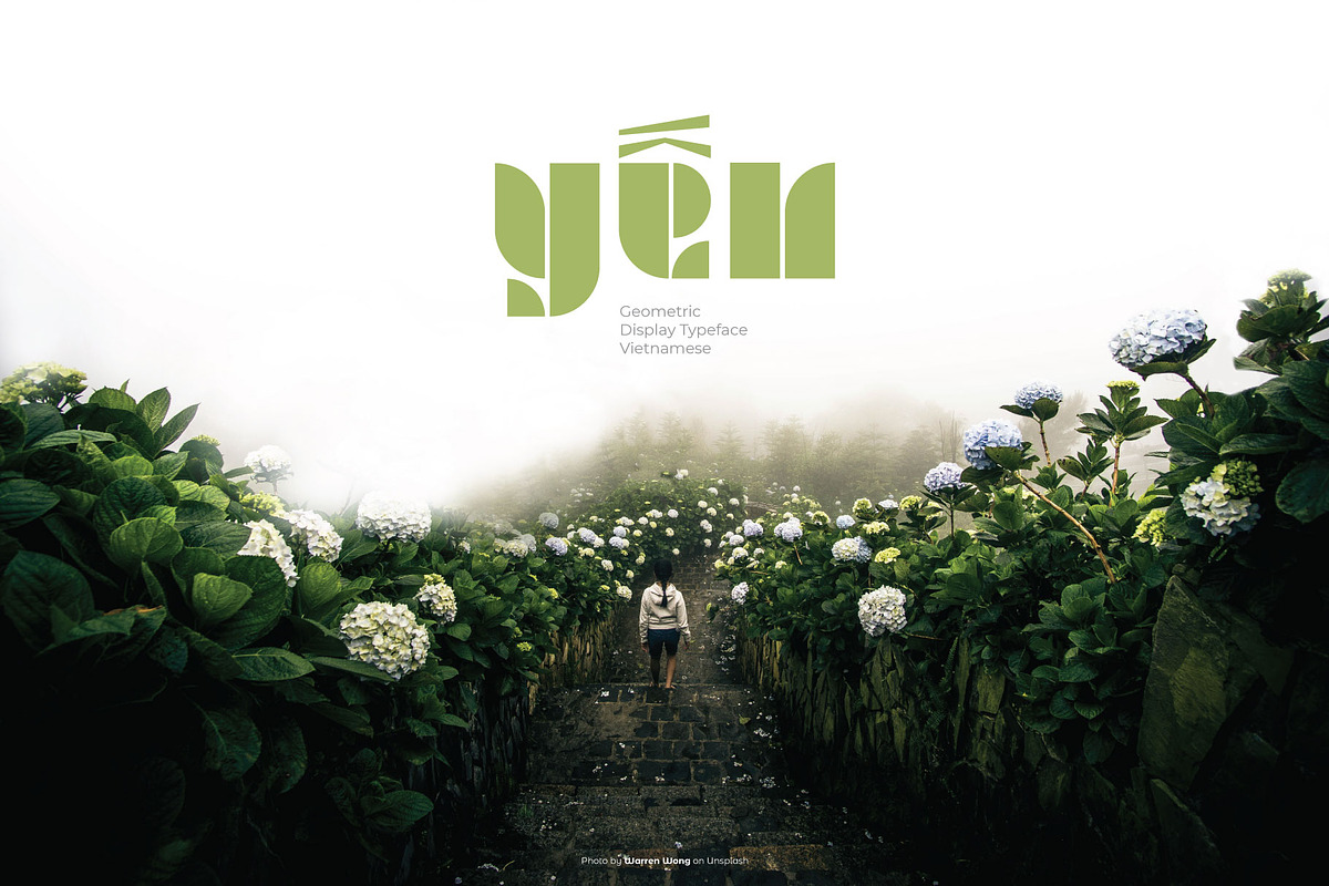 YEN Geometric Display Typeface preview 7