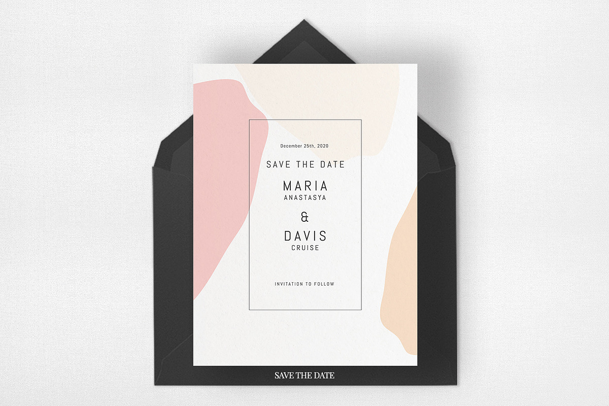 Abstract Wedding Invitation Suite, an Invitation Template by Azka Creative (Photo 4 of 5)