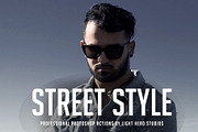 24 Street Style Photoshop Actions, an Action Add-On by Light Hero Studios (Thumbnail 1 of 24)
