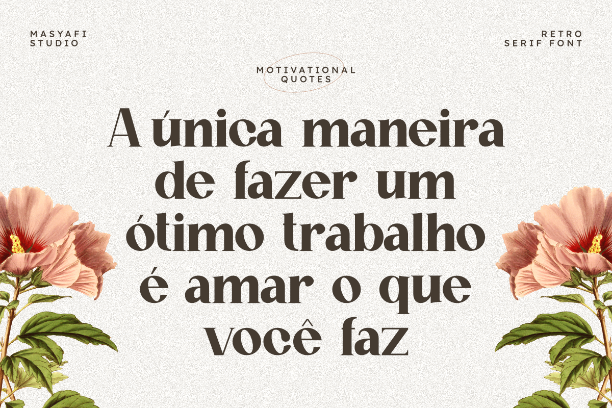 Norgia - Retro Serif Font, a Serif Font by Masyafi Studio (Photo 4 of 8)