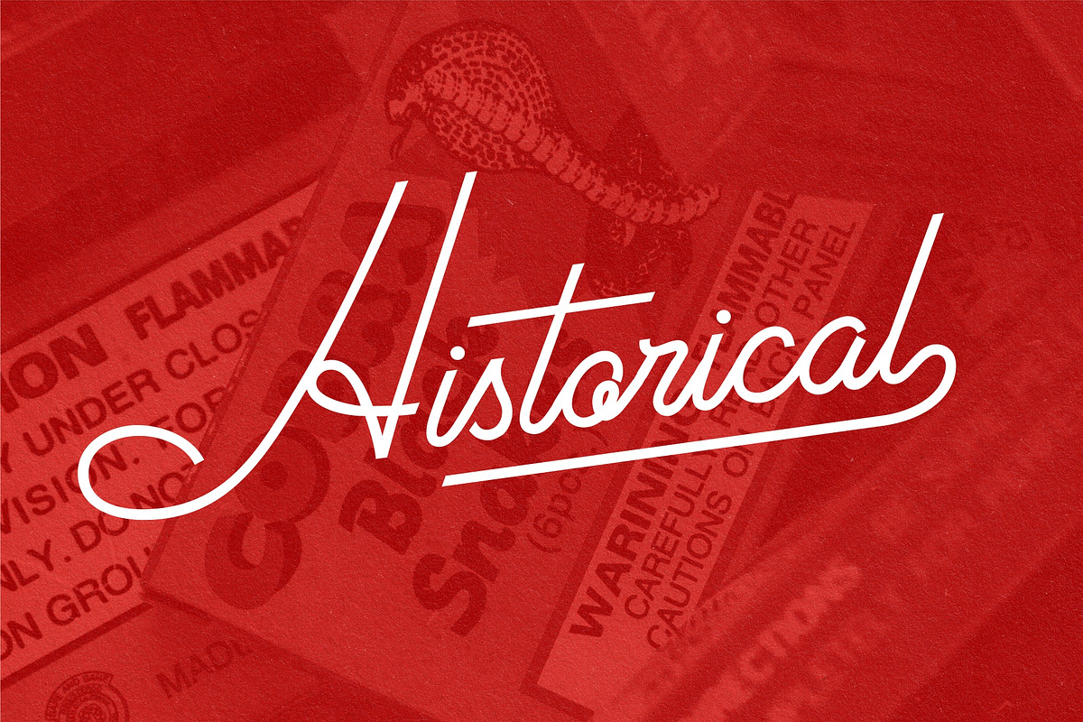 Old Landmark Font, a Script Font by HRDR (Photo 3 of 10)