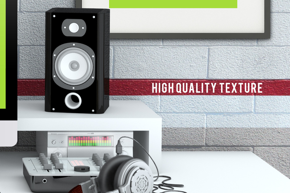Home Recording Studio Mock-Up #2, a Mac Mockup by Bobboz Store (Photo 2 of 5)