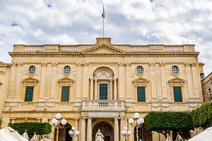 The National Library of Malta in Val, an Architecture Photo by Leonid Andronov