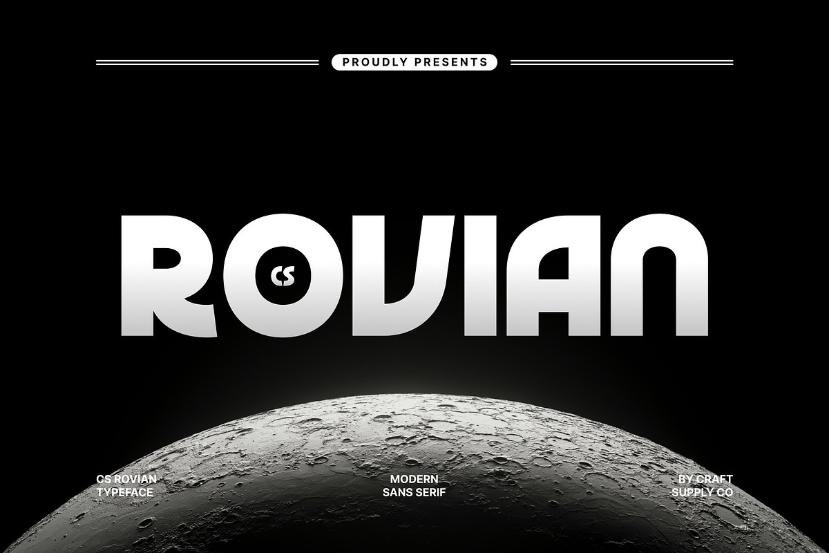 CS Rovian – Modern Sans Serif, a Sans Serif Font by Craft Supply Co. (Photo 1 of 8)
