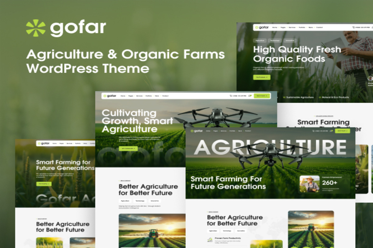 Gofar – Agriculture & Organic Farms, a WordPress Template by Opal Wordpress Theme (Photo 2 of 10)