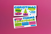 Blue Pink Christmas Sale Voucher, a Card Template by graphicook (Thumbnail 2 of 6)