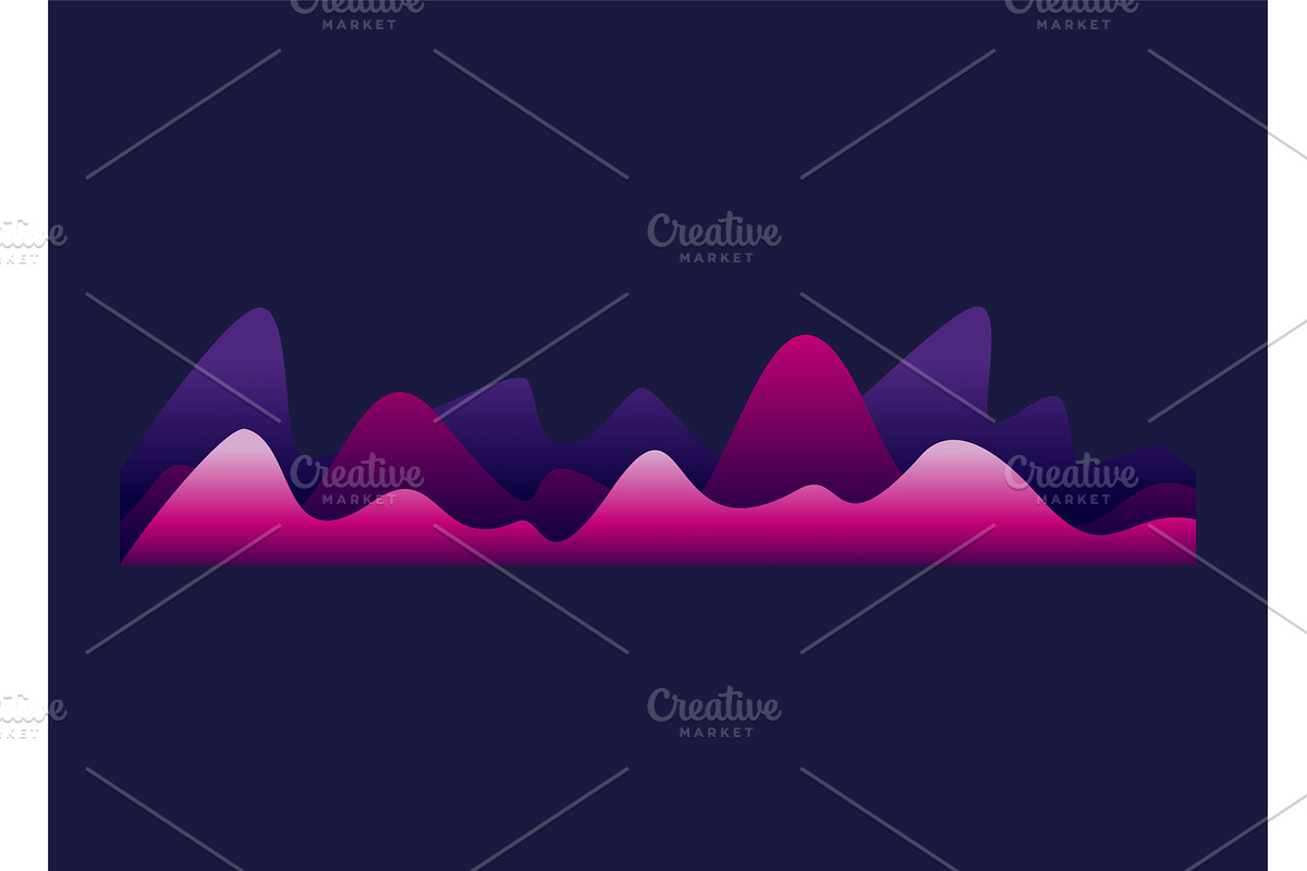 Sound waves equalizer. Frequency, an Illustration by the8monkey