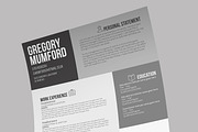 6 Shades CV/Resume, a Resume Template by Valeur Design (Thumbnail 3 of 5)